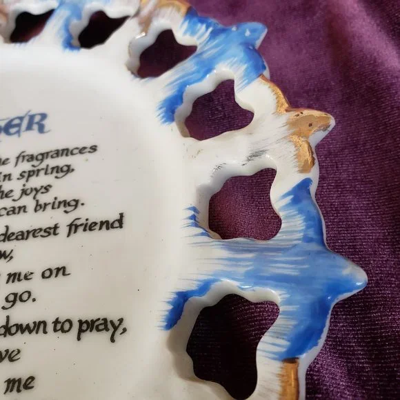 Vintage Mothers poem Plate art décor piece Windsor Canada - Picture 3 of 7